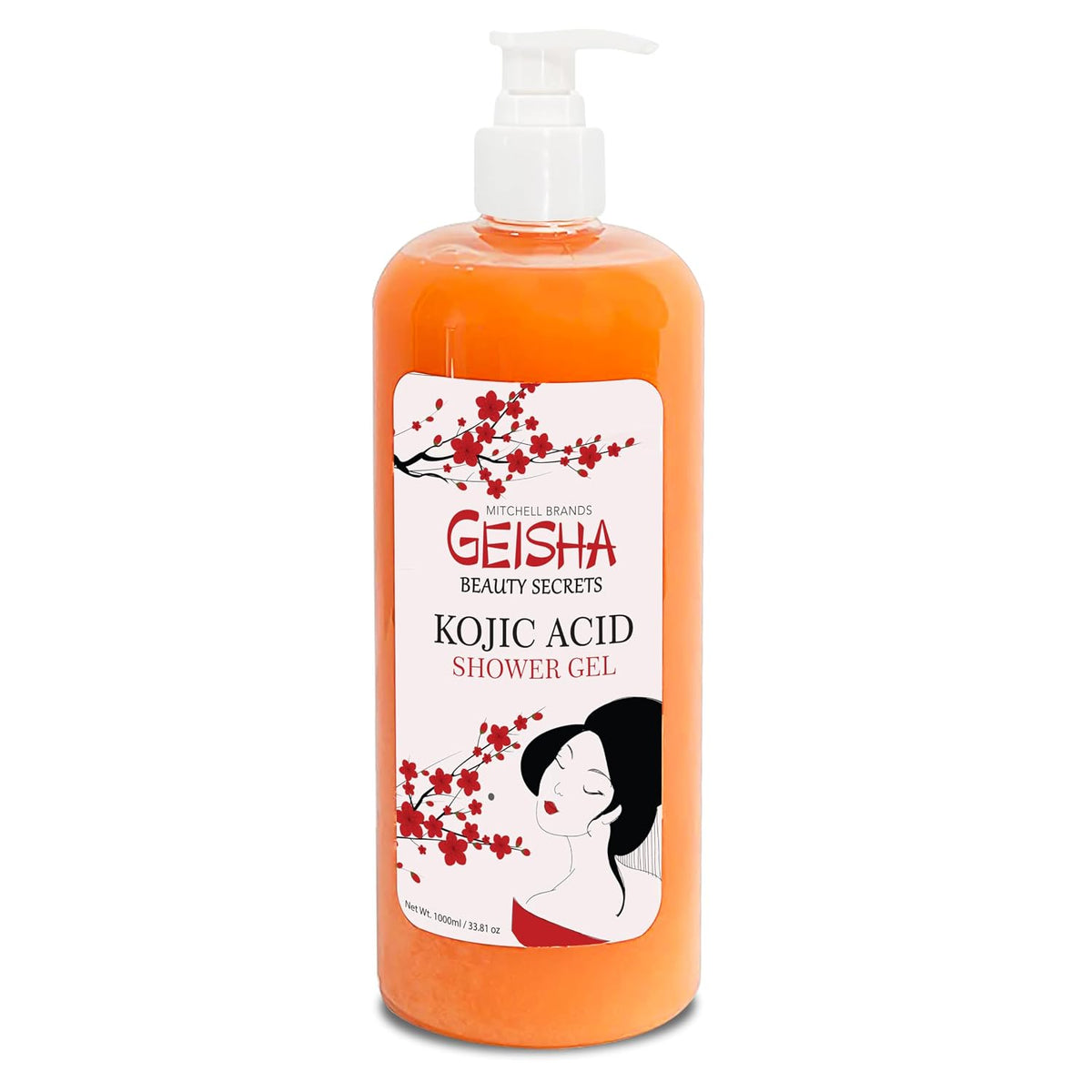Geisha, Kojic Acid Skin Brightening Body Wash - 33 Fl Oz / 1000 Ml