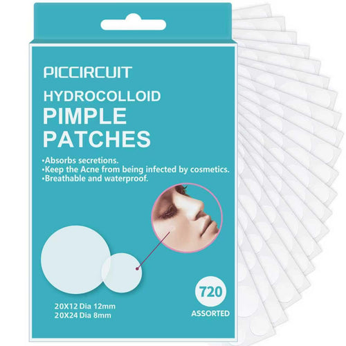 720 Counts Pimple Patches for Face Hydrocolloid Acne Patches for Face Invisible Zit Patches Pimple Patch Acne Spot Treatment Patch Blemish Patches Cover Patches Stickers