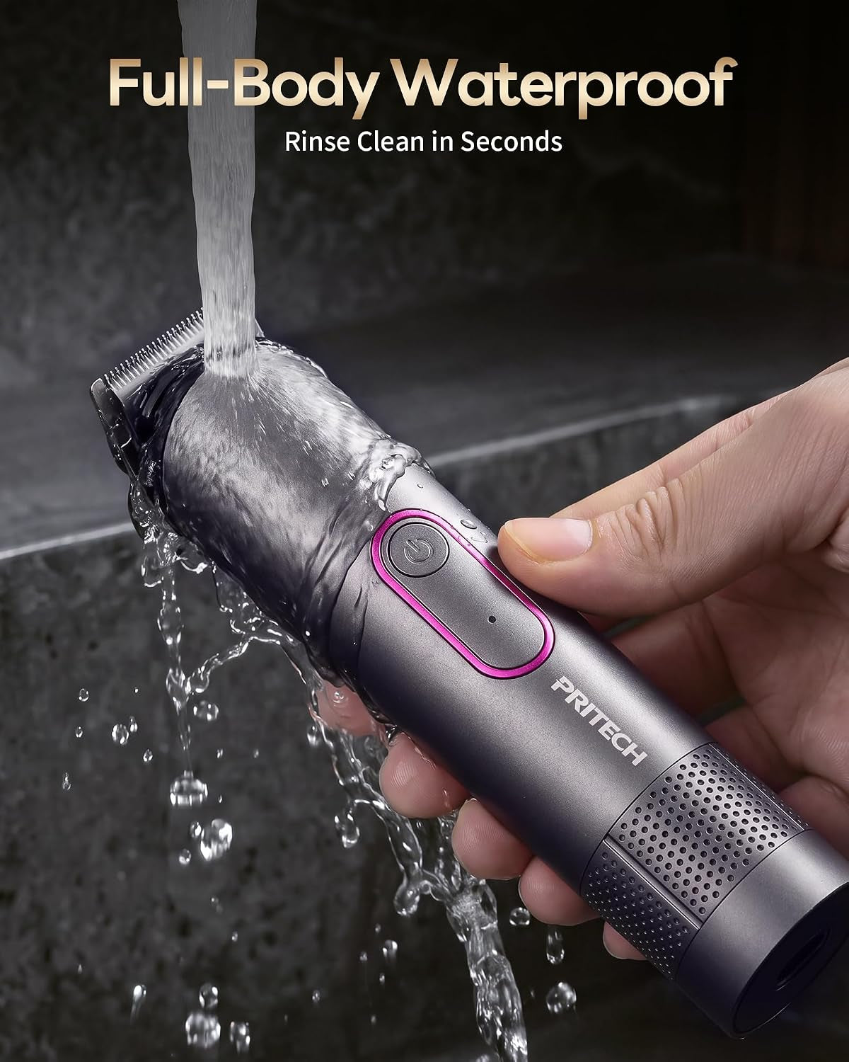 Manscape Body Hair Trimmer for Men, Waterproof Nick-Free Pubic Hair Trimmer