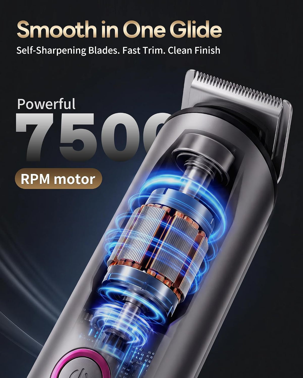 Manscape Body Hair Trimmer for Men, Waterproof Nick-Free Pubic Hair Trimmer