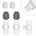 Iphone Android Wireless Lavalier Microphone - 2 Bluetooth Lapel Phone Mic for Video Recording Tiktok Youtube Podcast Interview