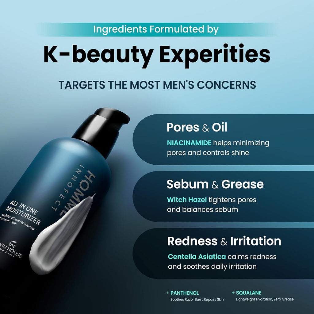 Men'S Moisturizer & Aftershave for Men Lotion, 4.4Oz