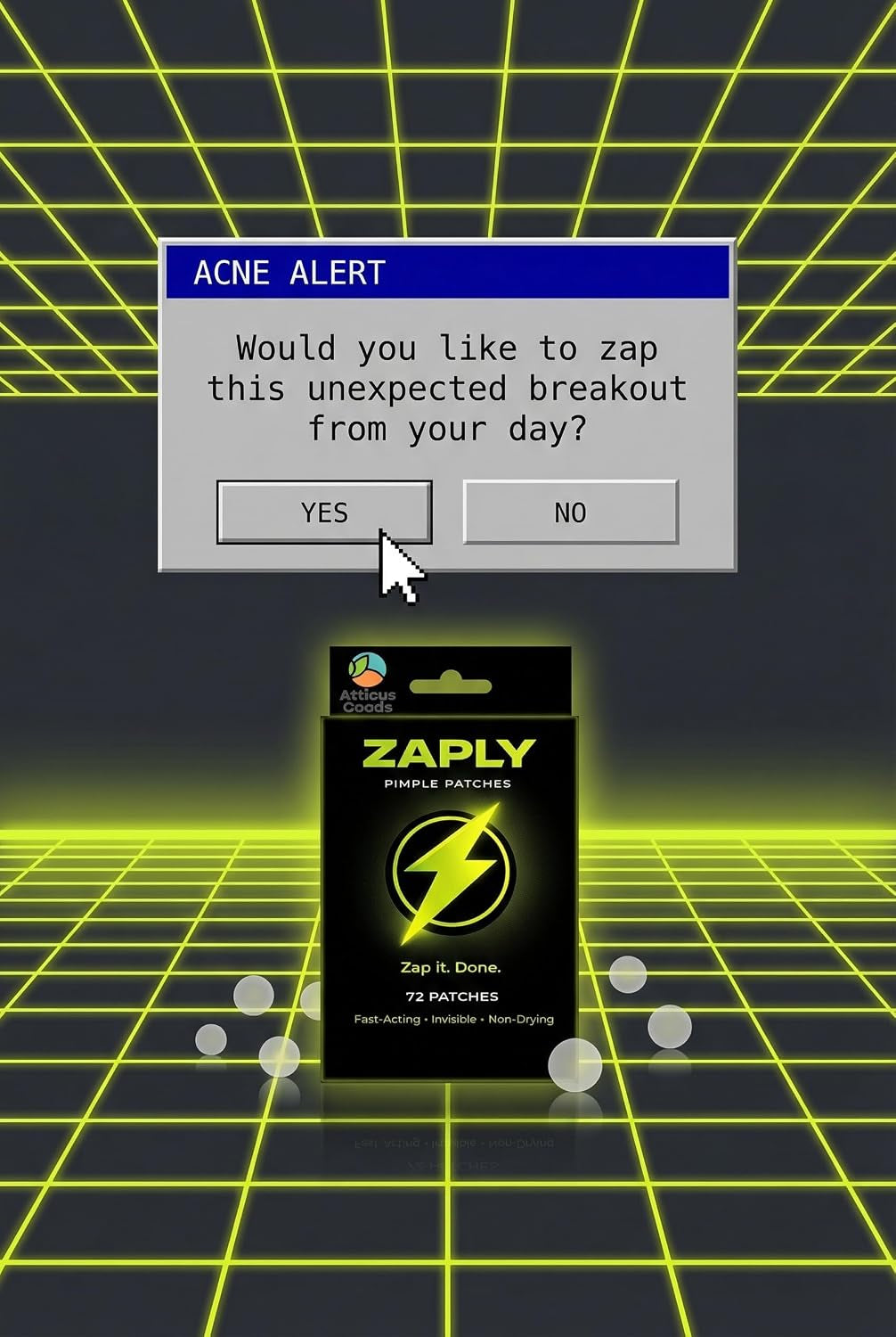 Zaply Pimple Patch Set, 72Ct