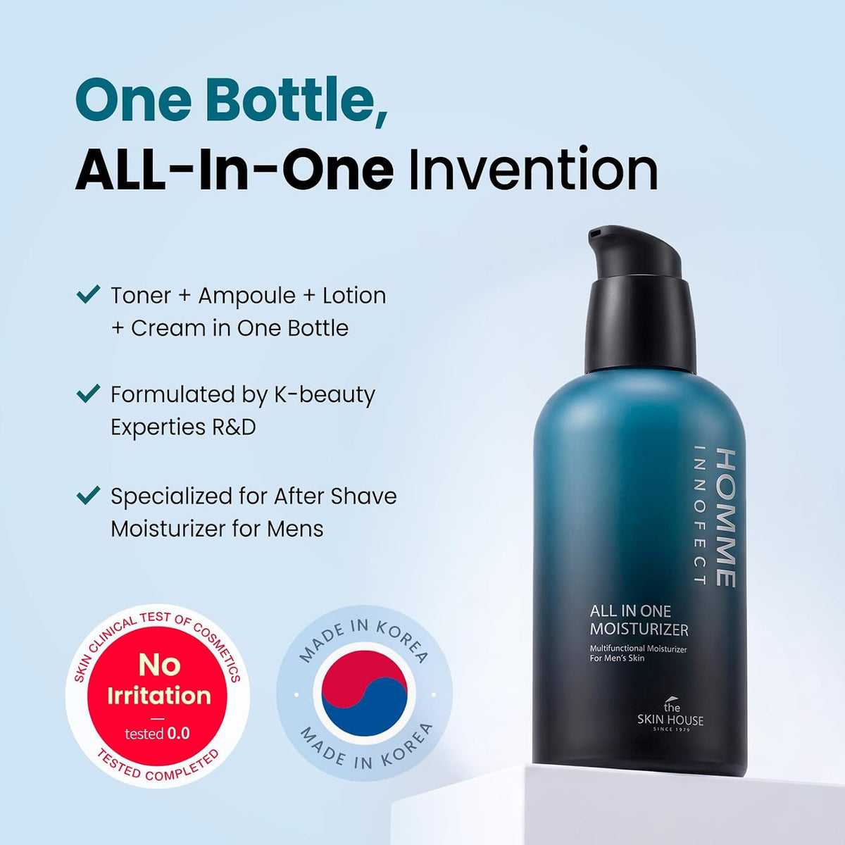 Men'S Moisturizer & Aftershave for Men Lotion, 4.4Oz