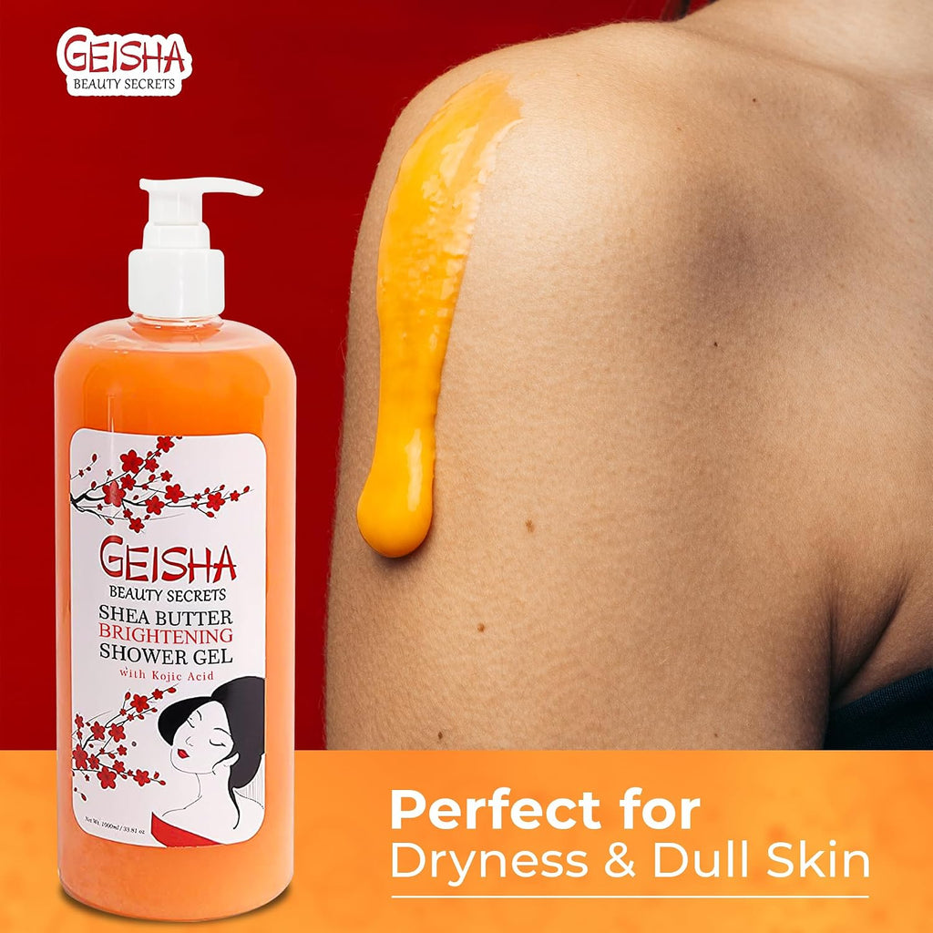 Geisha, Kojic Acid Skin Brightening Body Wash - 33 Fl Oz / 1000 Ml