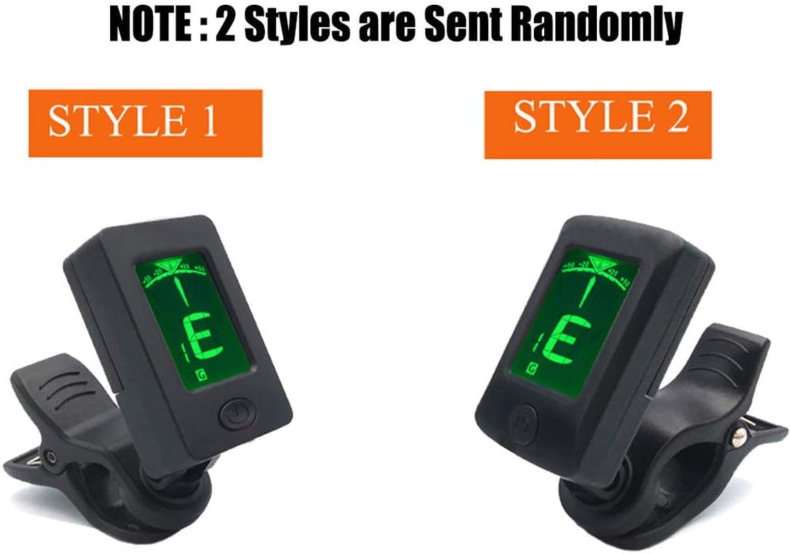 Capo Black Guitar Capo with Tuner Set,Guitar Clip on Tuner for Acoustic Guitar Bass Ukulele Violin